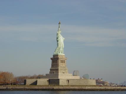 Statue of Liberty<br>Location: <a href="https://www.google.com/maps/search/?api=1&query=40.68657,-74.04593" target="_new">Liberty Island Ferry</a>
